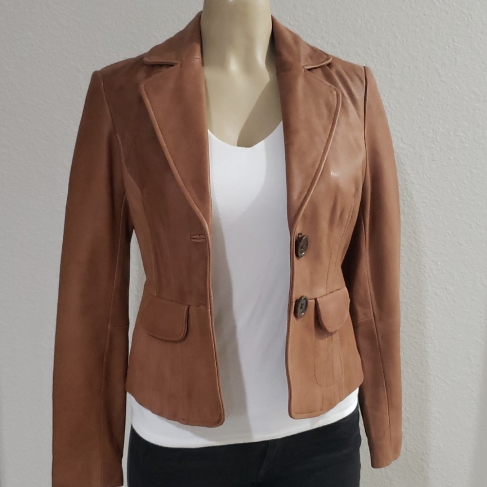 INC leather jacket